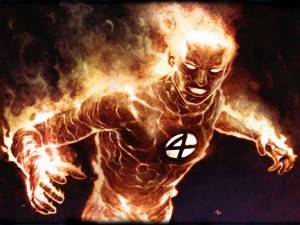 fantastic four marvel comics human torch, fantastici 4