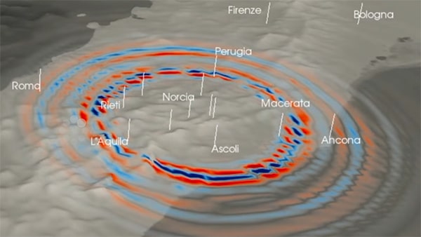 propagazione di un onda sismica