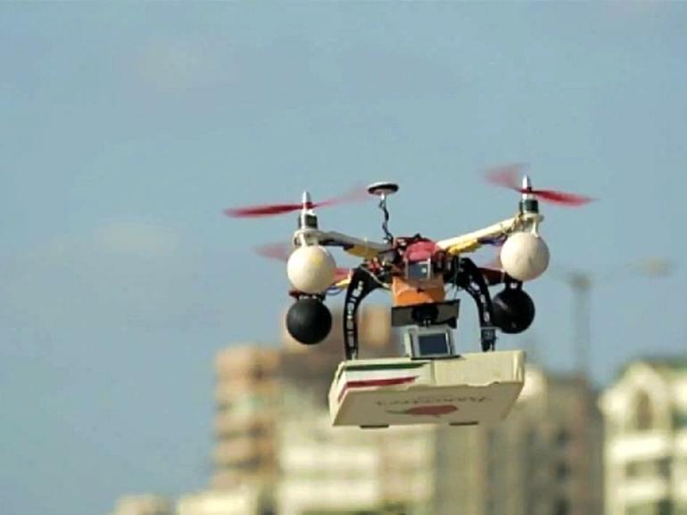 Consegna pizza con drone