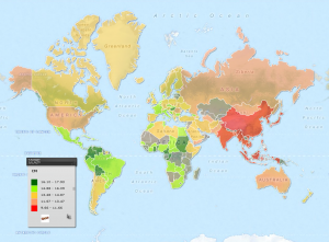 Misure del pene, dimensioni del pene, lunghezza del pene nel mondo